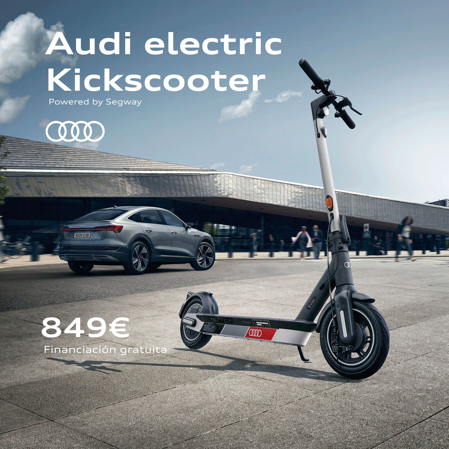 Audi electric kick scooter powered by Segway